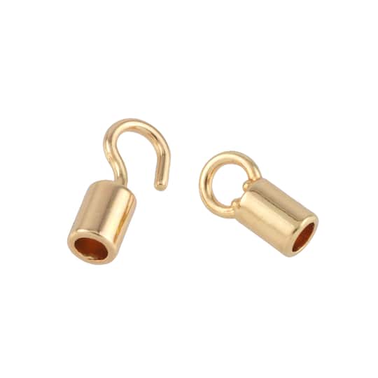 Gold Cord End Cap Closure Sets by Bead Landing™